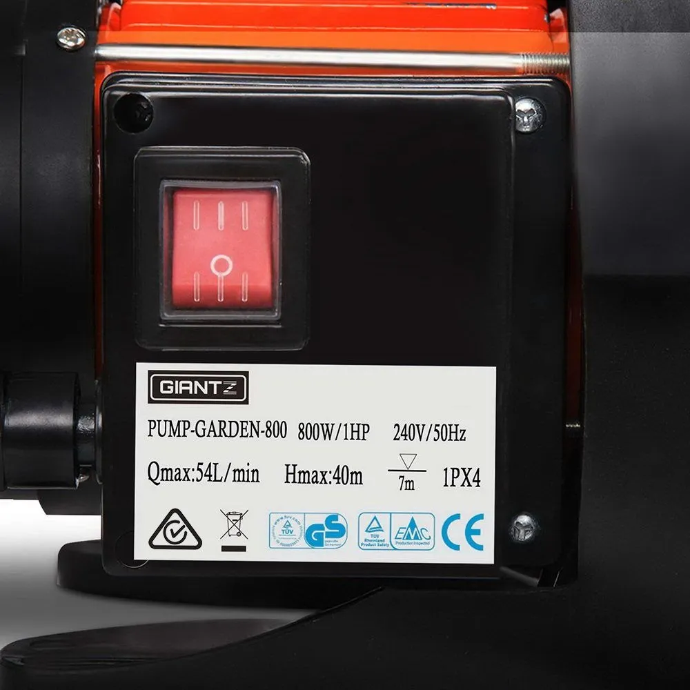 Stainless Steel Garden Pump for Water Irrigation 3,240L/H 40m Head 800W Max - Image 8