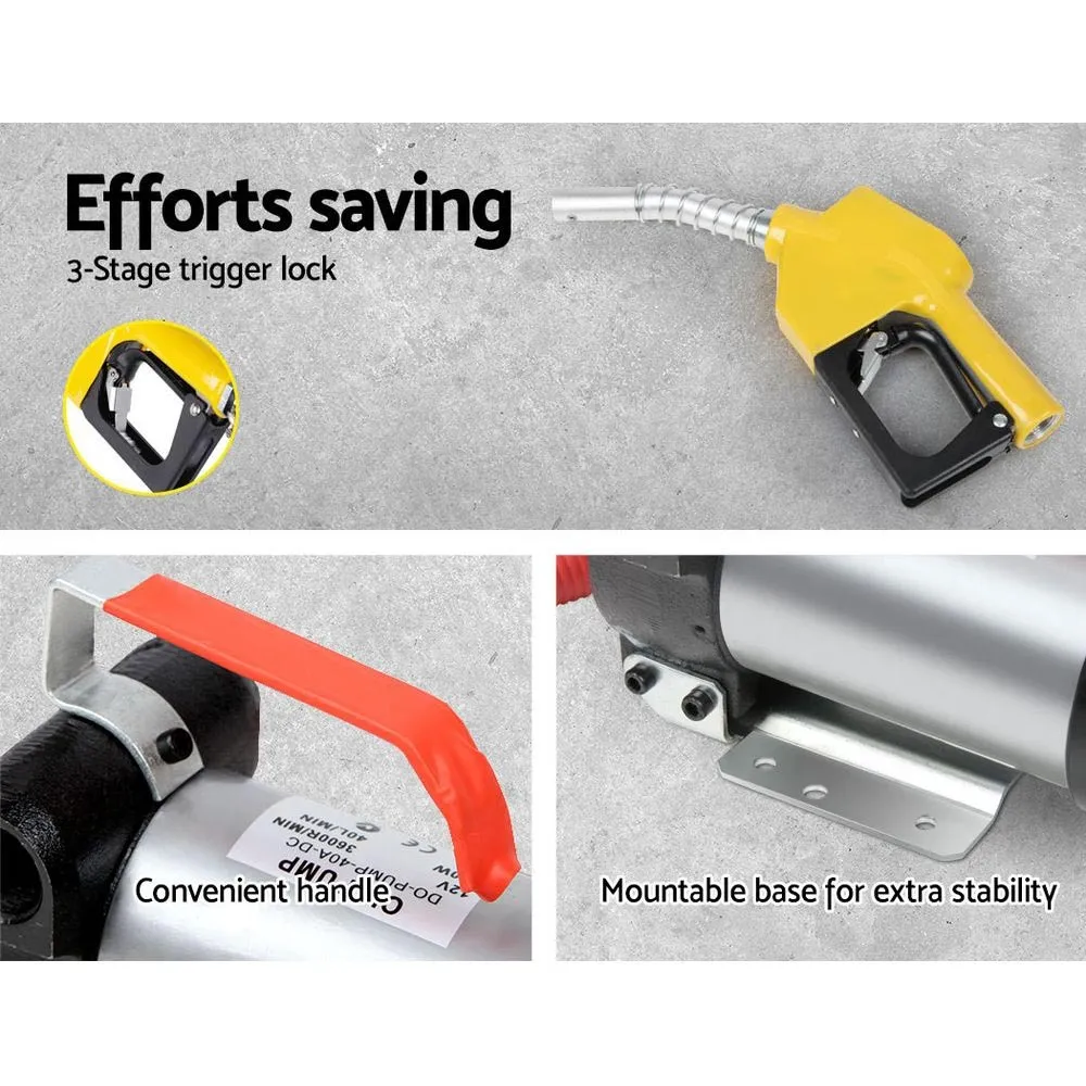 12V Diesel Transfer Pump for Oil, Bio-Diesel and Fuel 2,400L/H 15m Head 180W - Image 5