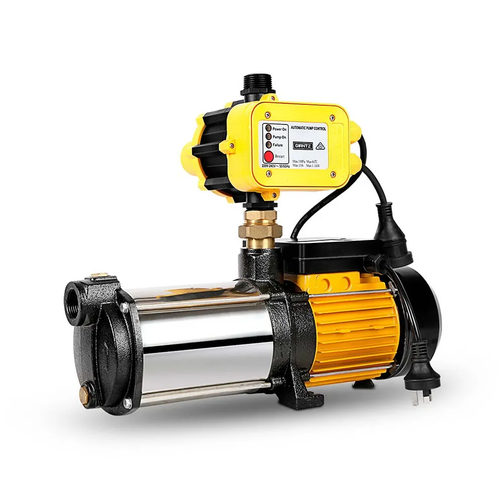 Giantz self priming multi stage pump with stainless steel body and cast iron ends