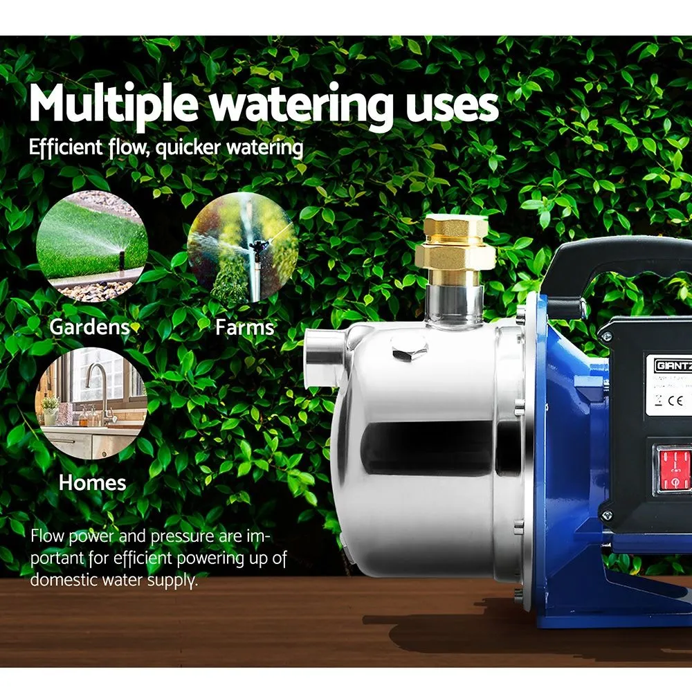 Stainless Steel Garden Jet Pump for Home and Irrigation, 4,600L/H 45m Head 1100W - Image 5