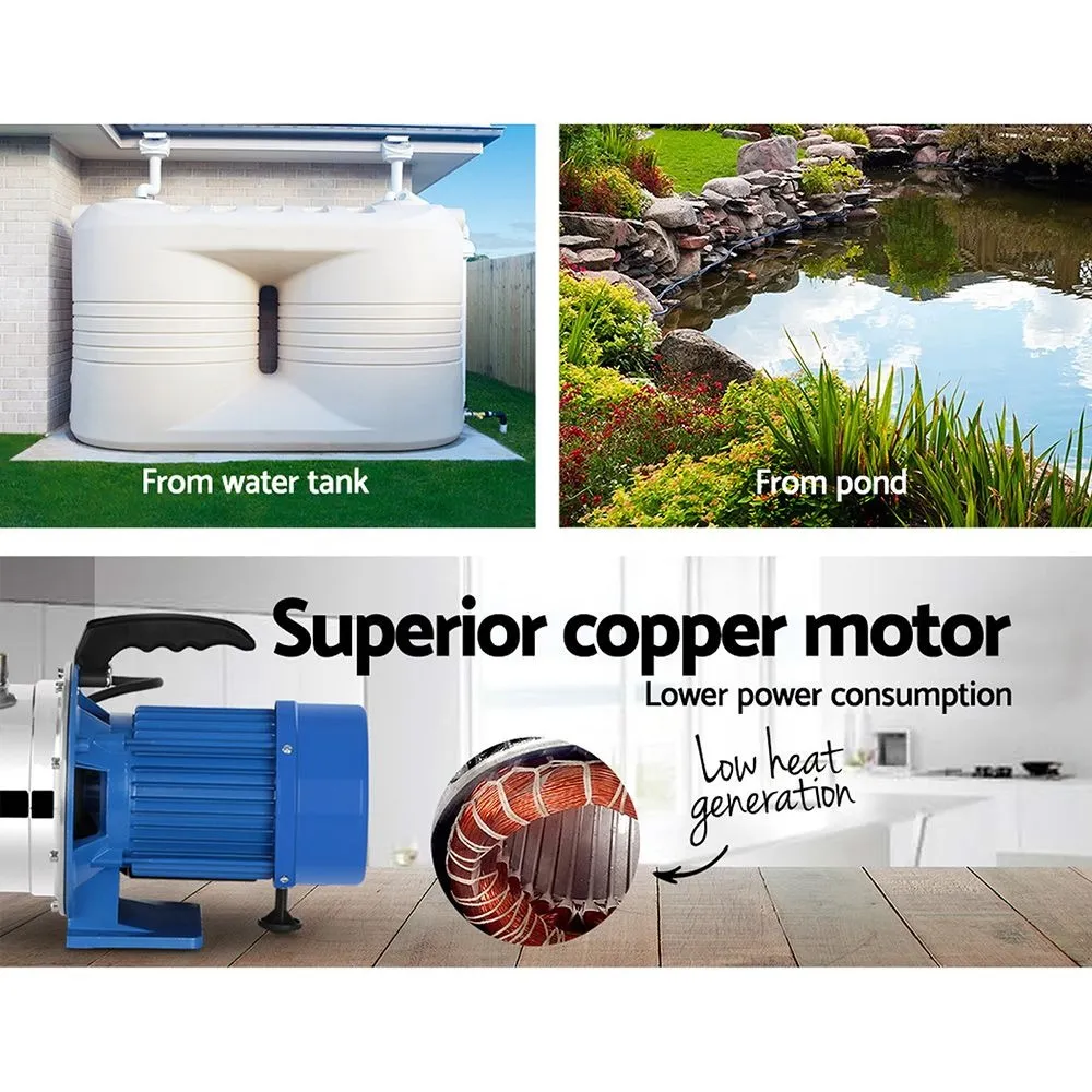 Stainless Steel Garden Jet Pump for Home and Irrigation, 4,600L/H 45m Head 1100W - Image 6