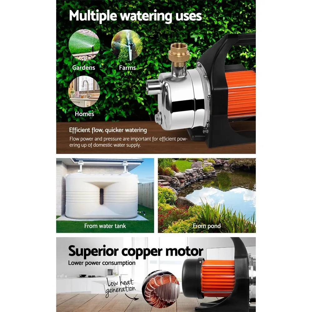 1500W Garden Jet Pump High Pressure Water Pump 4,320L/H 52m Head - Image 5