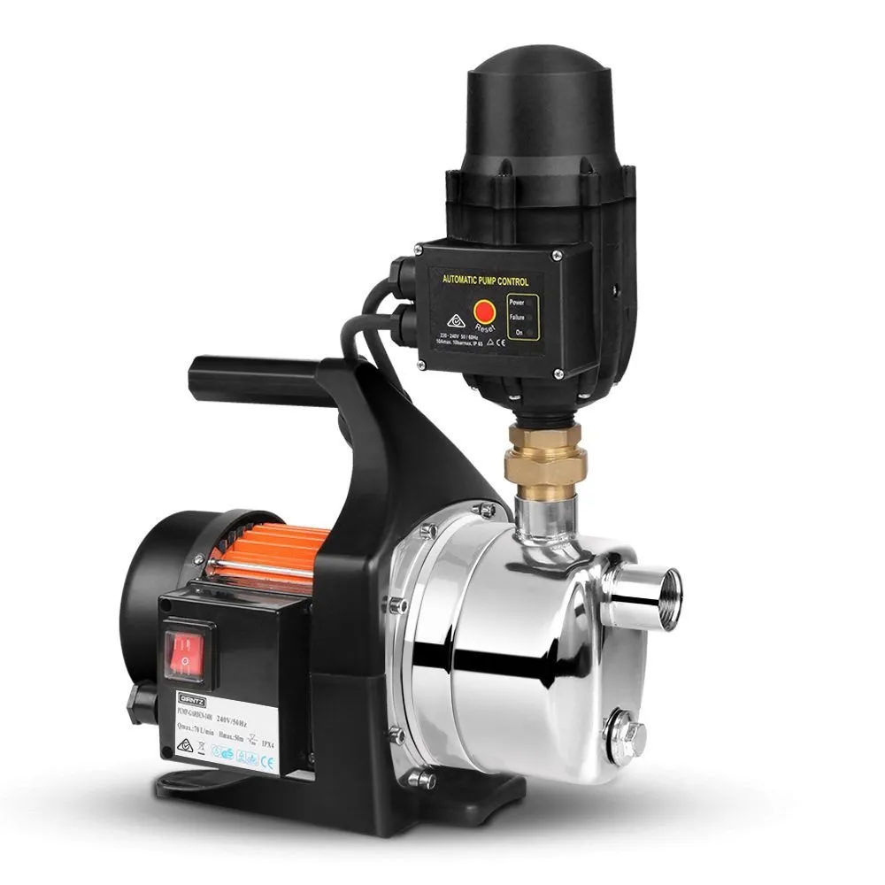 Stainless steel garden water pump with separate automatic pressure controller