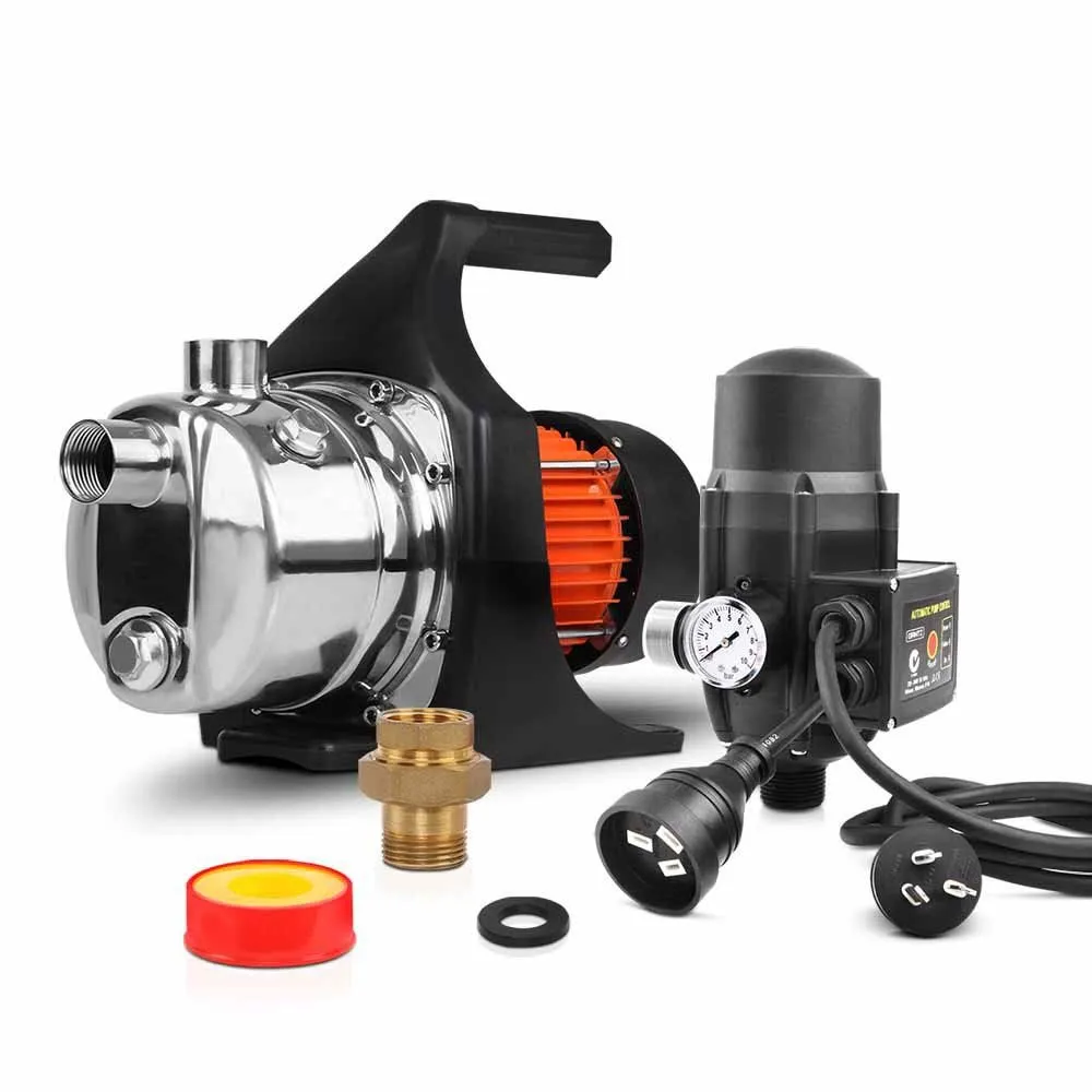 Garden Pump with Controller 800W Max 3,240L/H 40m Head for Rain Tank & Irrigation Black - Image 8