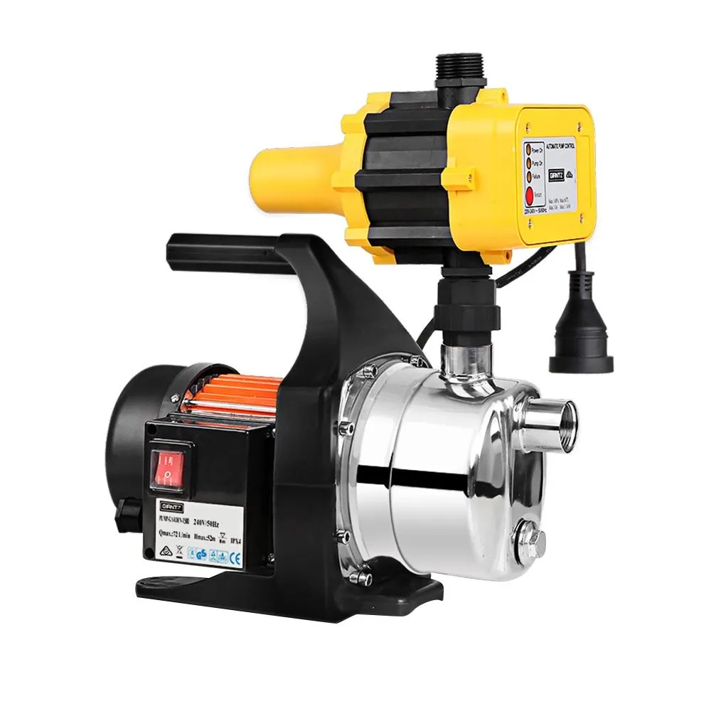 GIANTZ garden water pump with automatic pressure controller and pressure gauge