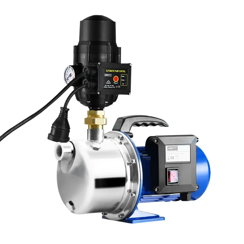 Stainless steel jet pump with automatic pressure controller