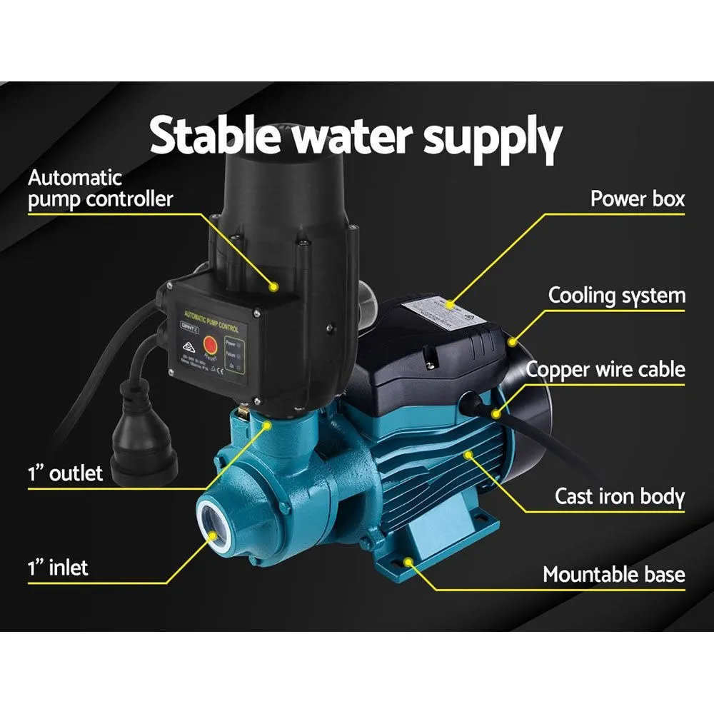 Auto Peripheral Water Pump Electric QB60 370W 2,100L/H 35m Head Garden Irrigation Black - Image 4
