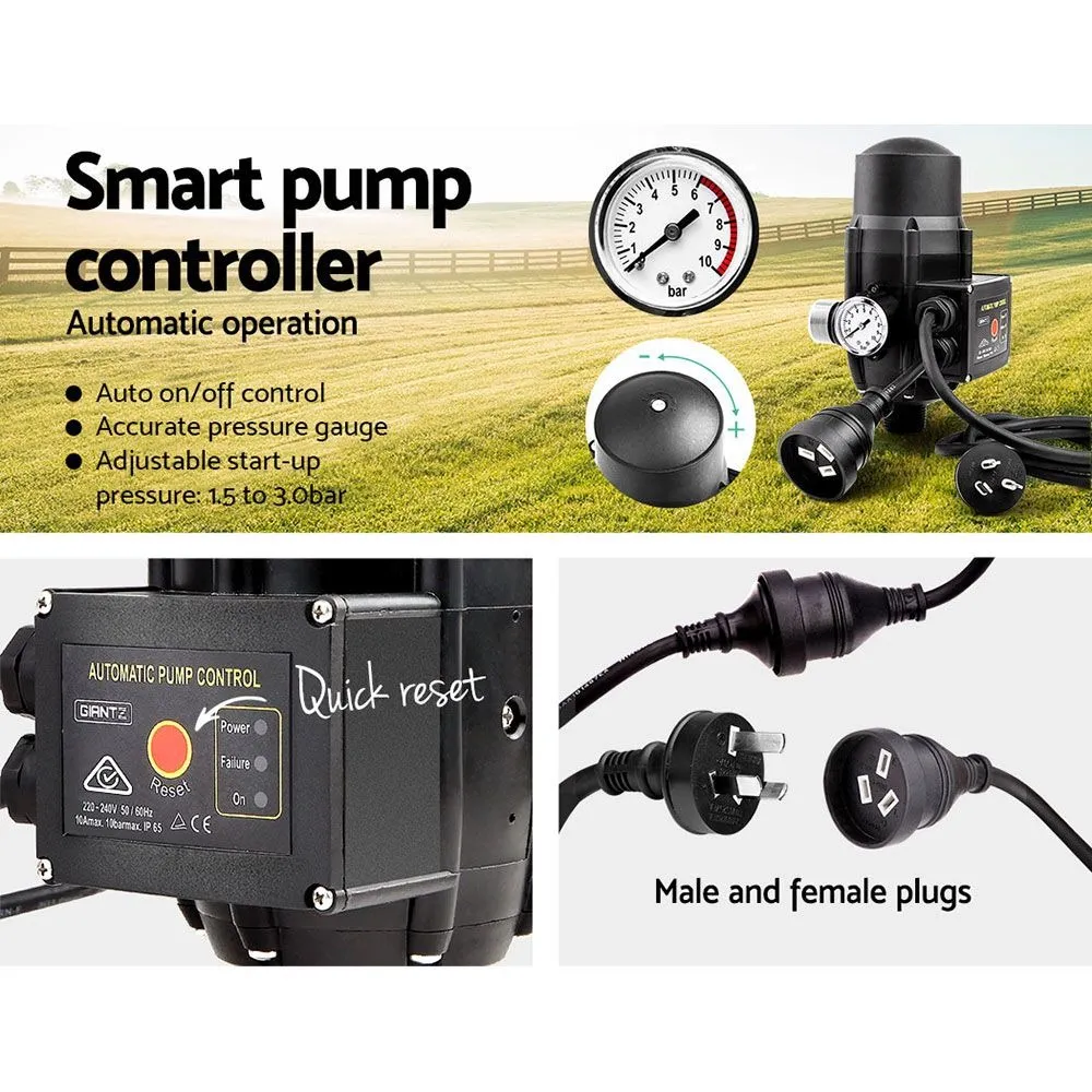 Auto Peripheral Water Pump Electric QB60 370W 2,100L/H 35m Head Garden Irrigation Black - Image 7