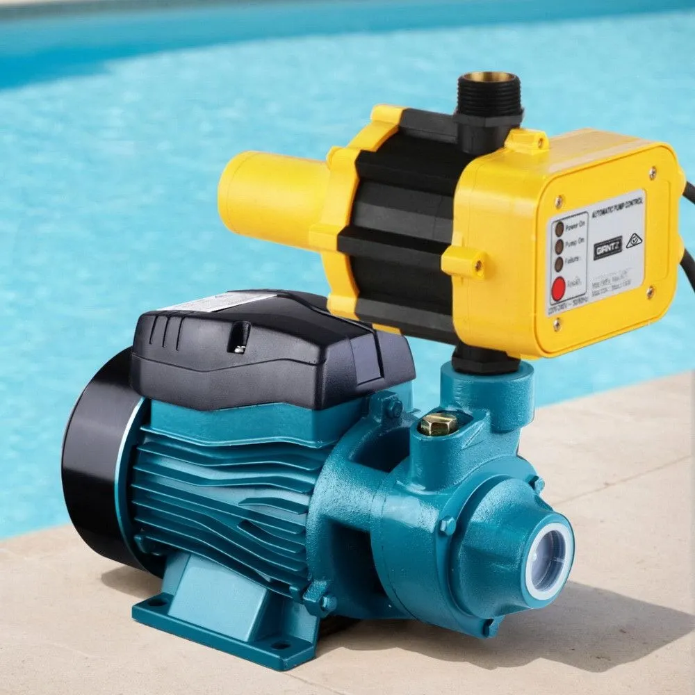 Auto Peripheral Water Pump Electric QB60 370W 2,100L/H 35m Head Garden Irrigation Yellow - Image 2