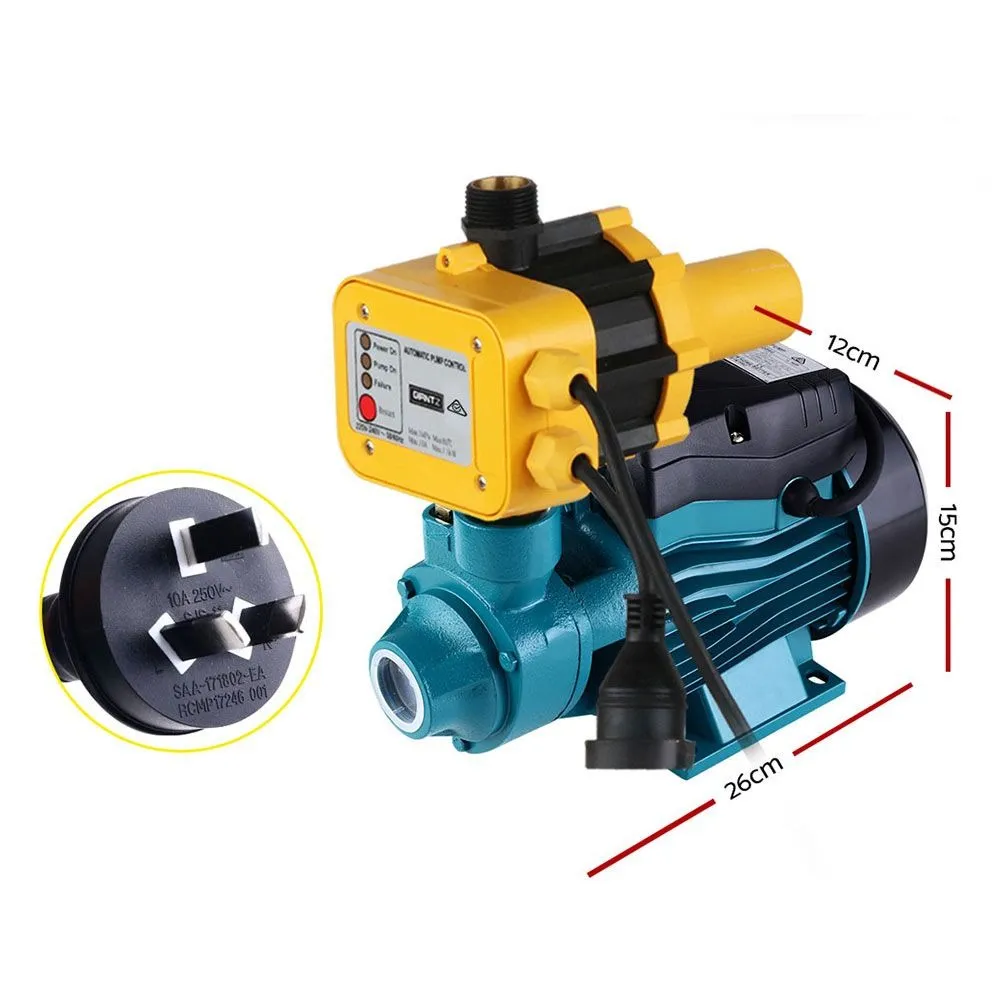 Auto Peripheral Water Pump Electric QB60 370W 2,100L/H 35m Head Garden Irrigation Yellow - Image 3