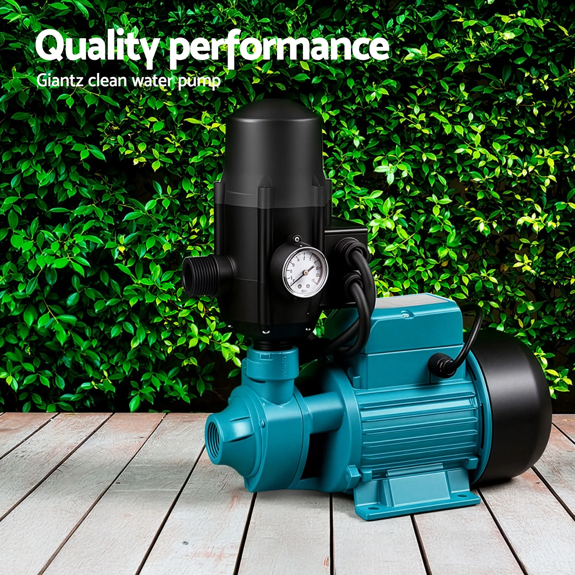 Auto Peripheral Water Pump QB80 750W 3,300L/H 60m Head Garden Irrigation Black - Image 9
