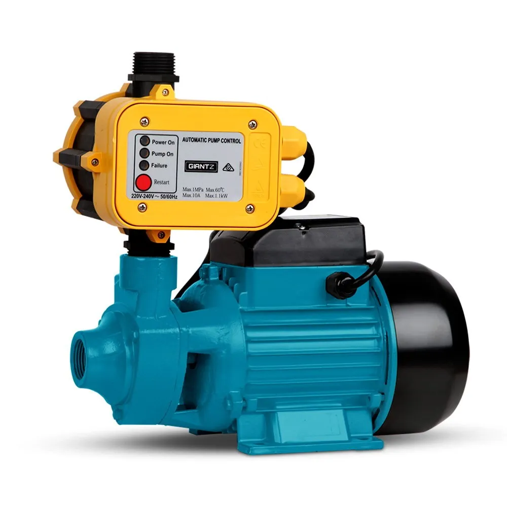 Peripheral water pump QB80 with yellow pump controller