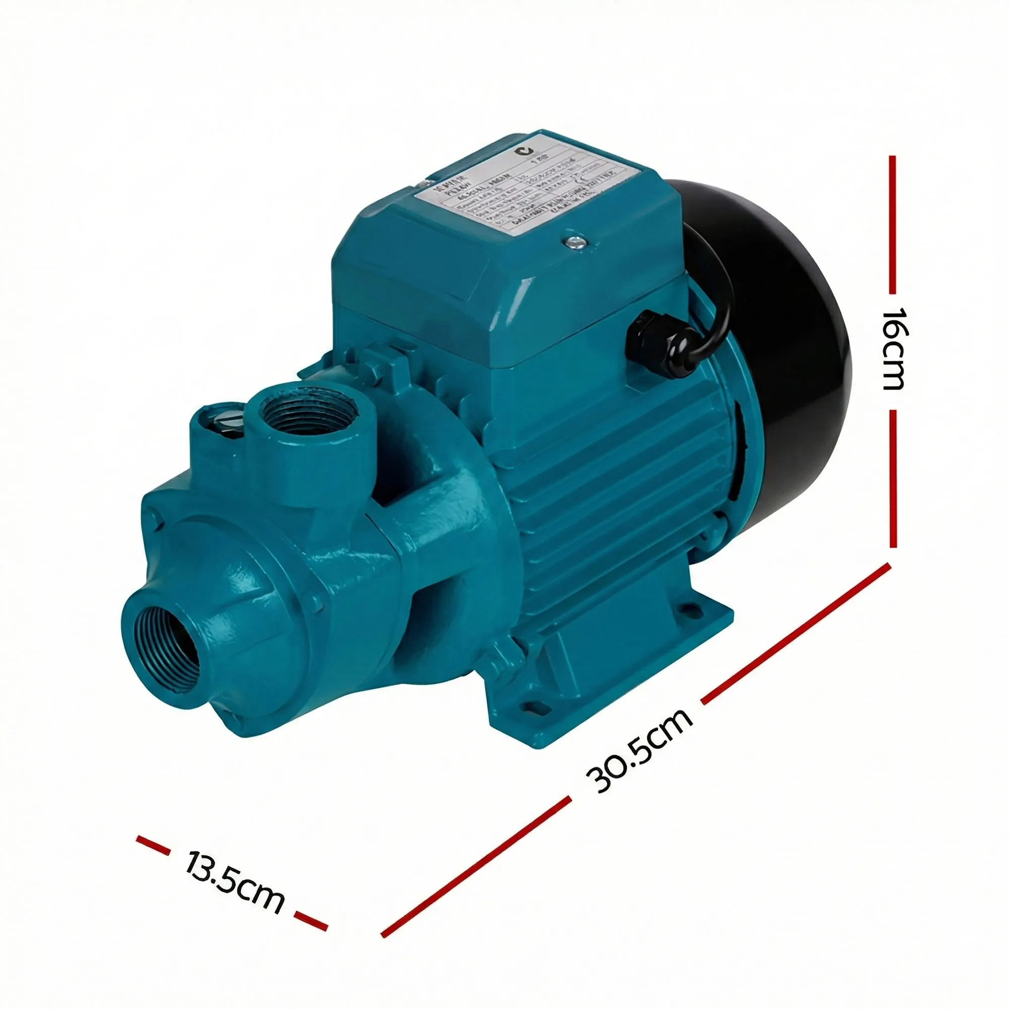Peripheral Water Pump QB80 750W 3,300L/H 60m Head for Garden Irrigation - Image 7