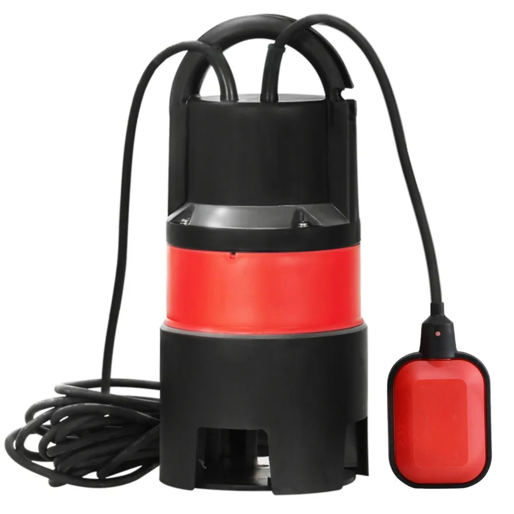 Giantz 550W submersible dirty water pump with universal adapter, L-shape connector and 10m cable