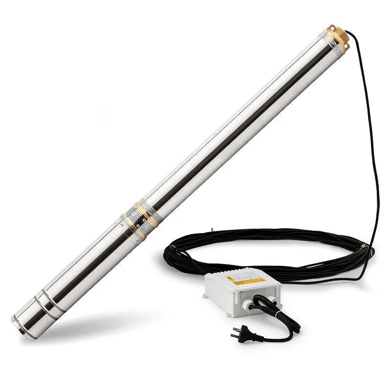 Protege BW55 2HP stainless steel bore water pump with pre-wired controller