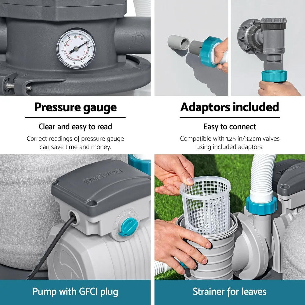 Sand Filter Pump 2200GPH 8,327L/H 280W for Above Ground Pools - Image 9