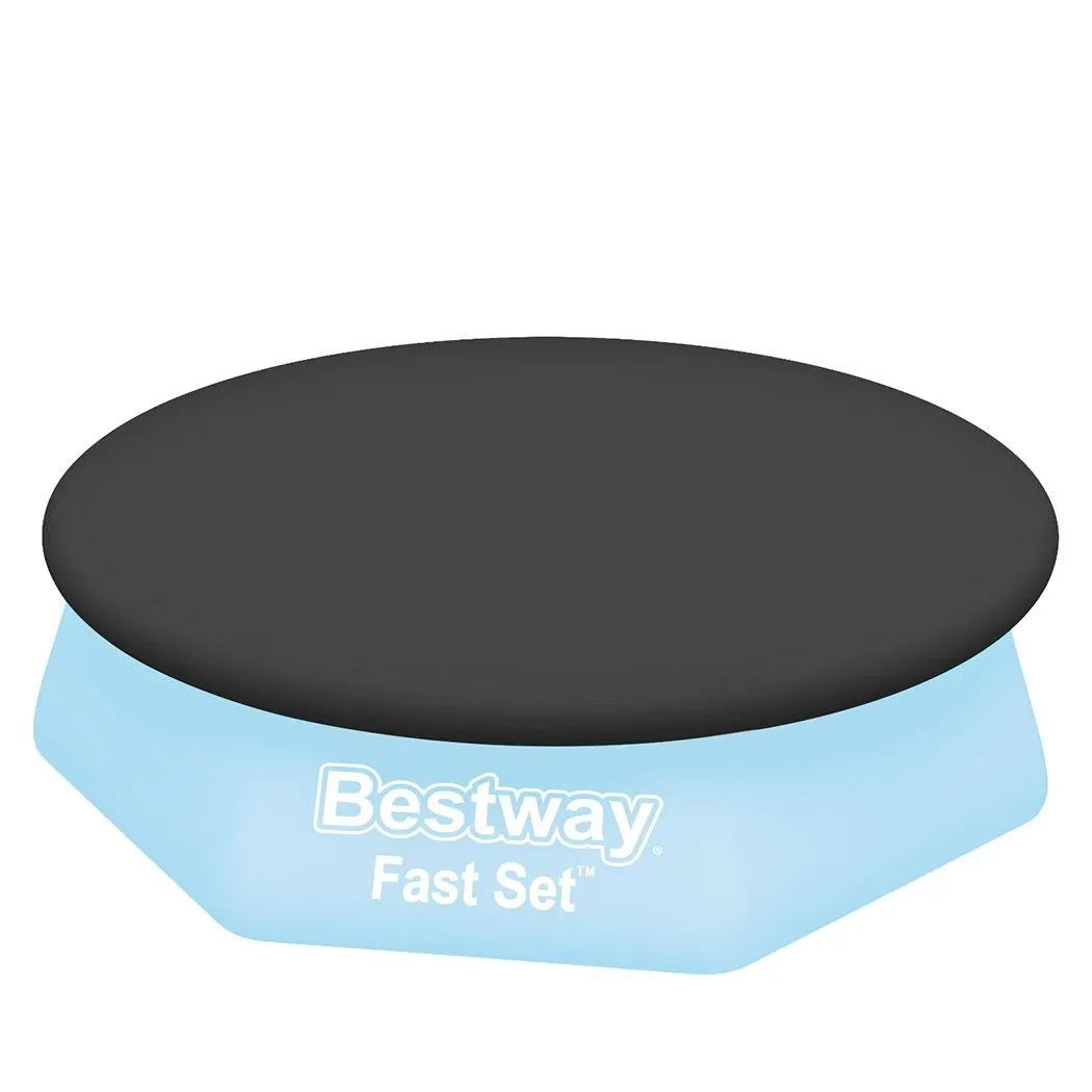 Bestway 2.44m pool cover for above ground round pool with rope ties