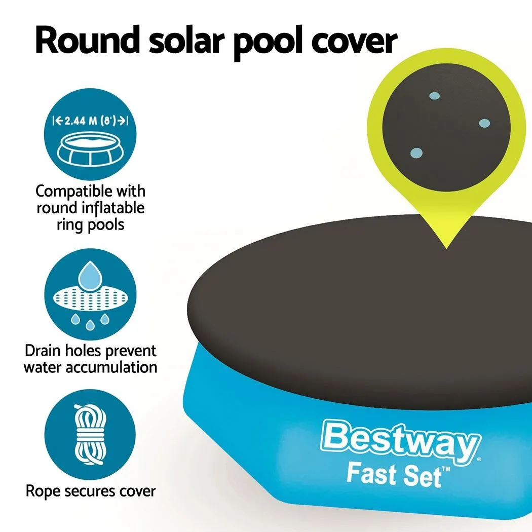 2.44m Pool Cover Above Ground PVC with Drain Holes - Image 5