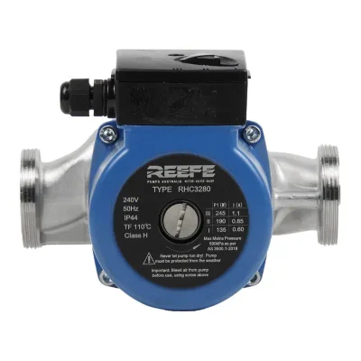 In-line hot water circulator pump